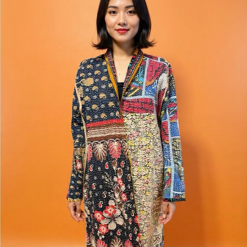 New Kantha Reversible Coat